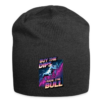 Buy The Dips Ride The Bull - Jersey Beanie - charcoal grey - Front