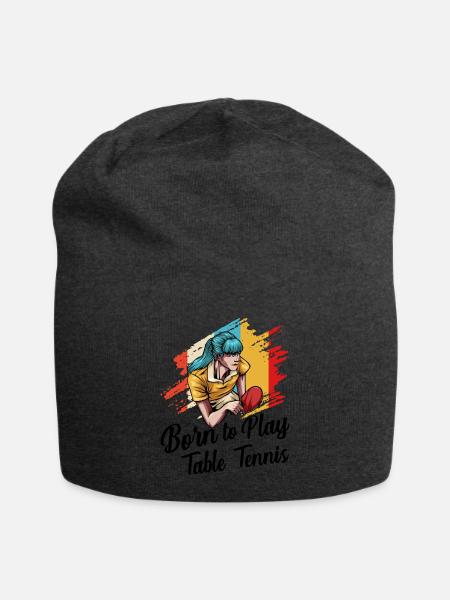 Ping-pong - Bonnet en jersey - charbon