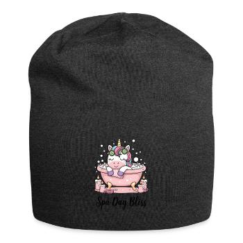 Spa Day Bliss. - Jersey Beanie - charcoal grey - Front