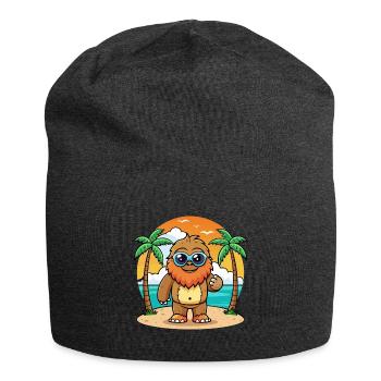 Big Foot Lustige Cartoon Sommer Strand Sonnenbrille - Jersey-Beanie - Anthrazit - Vorne