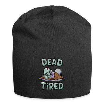 Dead Tired - Jersey Beanie - charcoal grey - Front