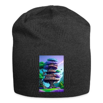 Treehouse Purple - Jersey-Beanie - Anthrazit - Vorne