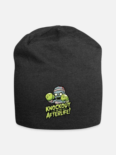 Knockout To The - Jersey Beanie - charcoal grey
