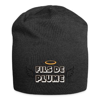 Fils de Plume  - Bonnet en jersey - charbon - Devant