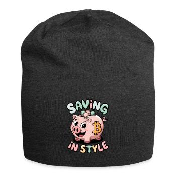 Saving In Style - Jersey Beanie - charcoal grey - Front