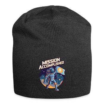 Mission Accomplished - Jersey Beanie - charcoal grey - Front