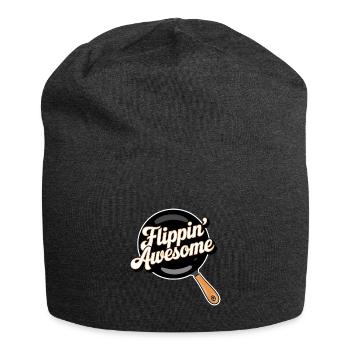 Flippin Awesome - Jersey Beanie - charcoal grey - Front