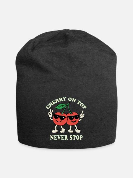 Cherry on top - Jersey-Beanie - Anthrazit