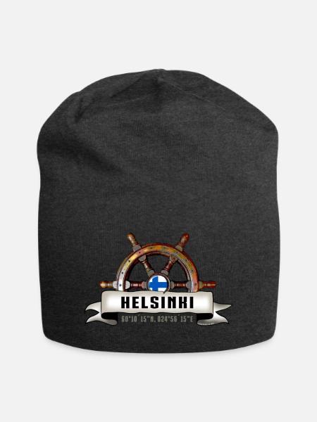 Helsinki Ruori - Marine Textilien und Geschenke - Jersey-Beanie - Anthrazit