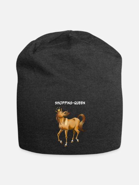 Shopping-Queen (Pferd) - Jersey-Beanie - Anthrazit