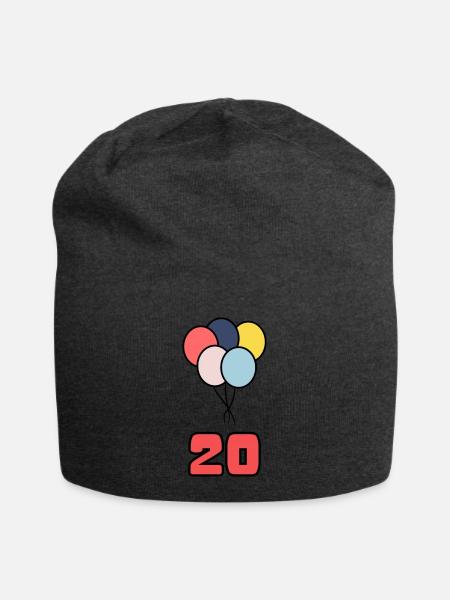 20. 20 JAHRE. 20-JÄHRIGES JUBILÄUM. 20-JÄHRIGES JUBILÄUM. - Jersey-Beanie - Anthrazit