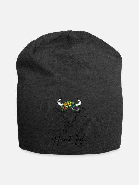 Kuh Heimat Liebe - Jersey-Beanie - Anthrazit