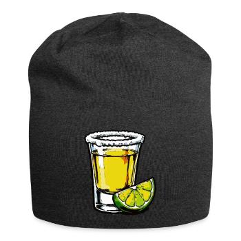 Limetten-Tequila Shot - Jersey-Beanie - Anthrazit - Vorne