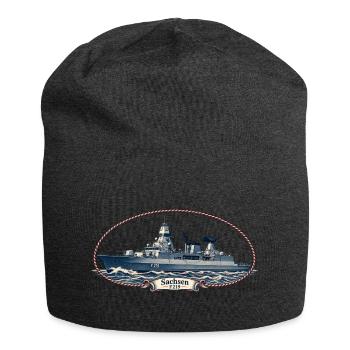 Sachsen F219 – Maritime Vintage-Edition – personal - Jersey-Beanie - Anthrazit - Vorne