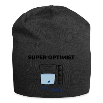 Ich bin ein Optimist, es ist Wodka - Jersey-Beanie - Anthrazit - Vorne