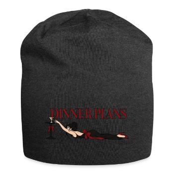 Dinner Plans Martini Girl - Jersey-Beanie - Anthrazit - Vorne