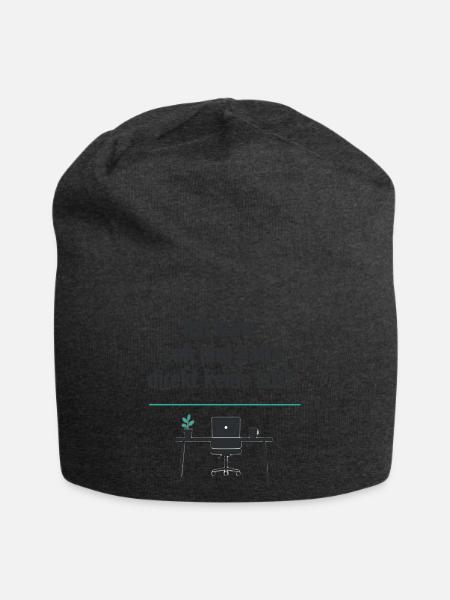 Ich kam sah und hatte keine Lust - Jersey-Beanie - Anthrazit