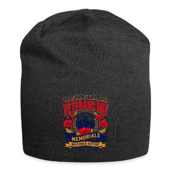 Washington DC Veterans Day Memorials History - Jersey-Beanie - Anthrazit - Vorne
