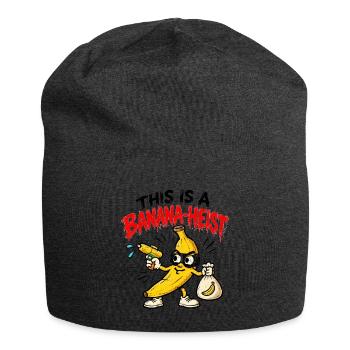 Banana Heist – Lustige Gangster Banane - Jersey-Beanie - Anthrazit - Vorne