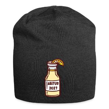 Abschlussparty Abitur 2027 - Jersey-Beanie - Anthrazit - Vorne
