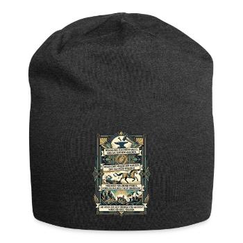Wegen_eines_fehlenden_Nagels_-- - Jersey-Beanie - Anthrazit - Vorne