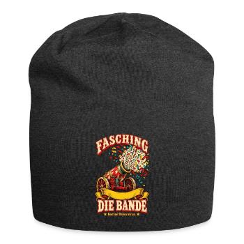 Fasching Die Bande Gruppenkostüm - Jersey-Beanie - Anthrazit - Vorne