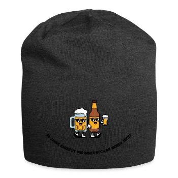 50 Jahre und an meiner Seite, lustiges Design 50. - Jersey-Beanie - Anthrazit - Vorne