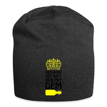 Königliche Silhouette Bier - Jersey-Beanie - Anthrazit - Vorne
