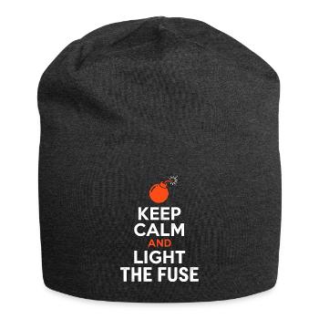 Keep Calm And Light The Fuse Pyro - Jersey-Beanie - Anthrazit - Vorne