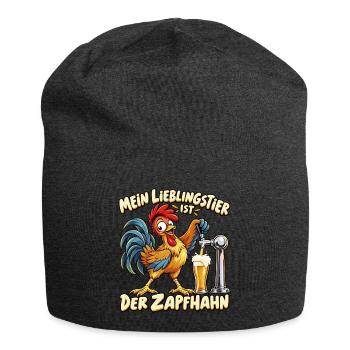 Mein Lieblingstier ist der Zapfhahn – Lustiger Bie - Jersey-Beanie - Anthrazit - Vorne