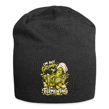 Fermentierendes Gurkenwesen - Jersey-Beanie - Anthrazit - Vorne