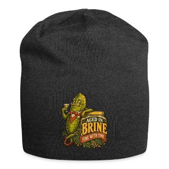 Gereifter Dill-Gentleman - Jersey-Beanie - Anthrazit - Vorne