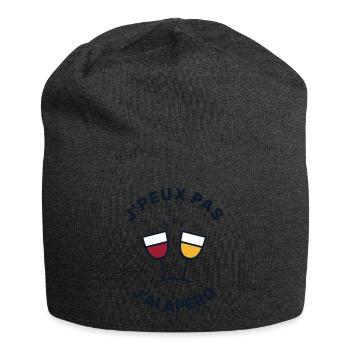 Ich kann nicht, ich habe einen Aperitif – humorvolles T-Shirt - Jersey-Beanie - Anthrazit - Vorne