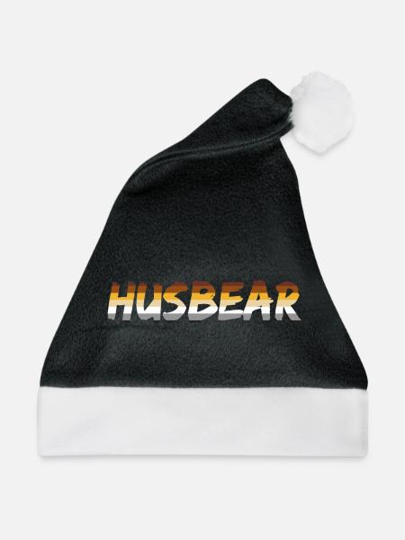 HUSBEAR GAY LGBT PRIDE Bear Community - Weihnachtsmütze - Schwarz/Weiß