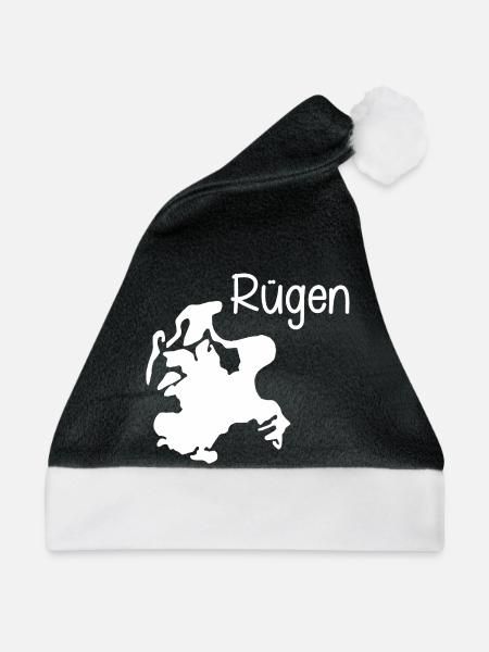 Rügen - Weihnachtsmütze - Schwarz/Weiß - Vorne