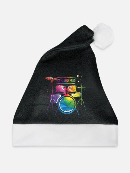 Rhythmischer Schlagzeuger Liveauftritt - Weihnachtsmütze - Schwarz/Weiß