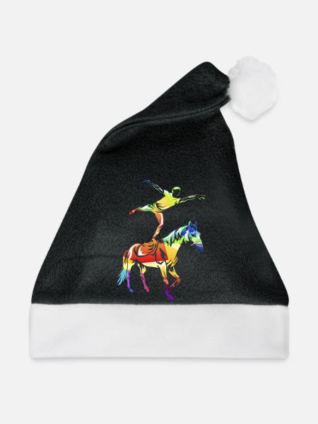 Anmutige Voltigiererin Mannschaft - Weihnachtsmütze - Schwarz/Weiß