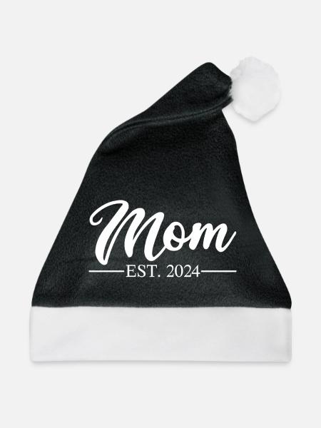 Mom 2024 - Weihnachtsmütze - Schwarz/Weiß