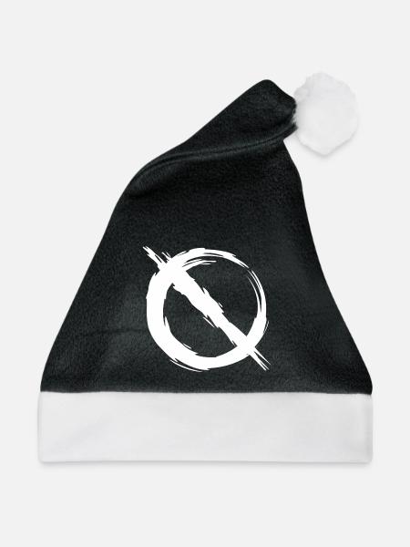 Verbot verboten - Weihnachtsmütze - Schwarz/Weiß - Vorne