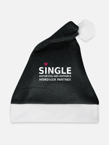 Single - Weihnachtsmütze - Schwarz/Weiß