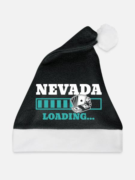 Nevada Laden USA Staat Amerika Reisen Nevadan - Weihnachtsmütze - Schwarz/Weiß - Vorne