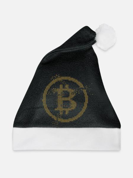 Bitcoin - Weihnachtsmütze - Schwarz/Weiß