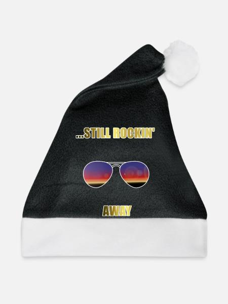 ...still rockin' away - Weihnachtsmütze - Schwarz/Weiß - Vorne