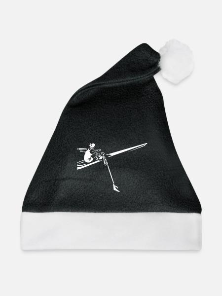 Unbeugsamer Ruderer Stromschnellen - Weihnachtsmütze - Schwarz/Weiß
