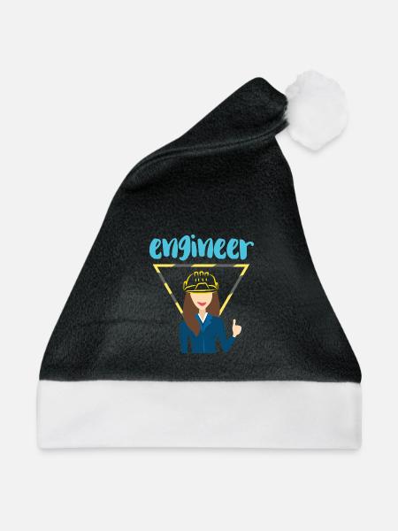 Tüftelnder Ingenieur Konstruktion - Weihnachtsmütze - Schwarz/Weiß