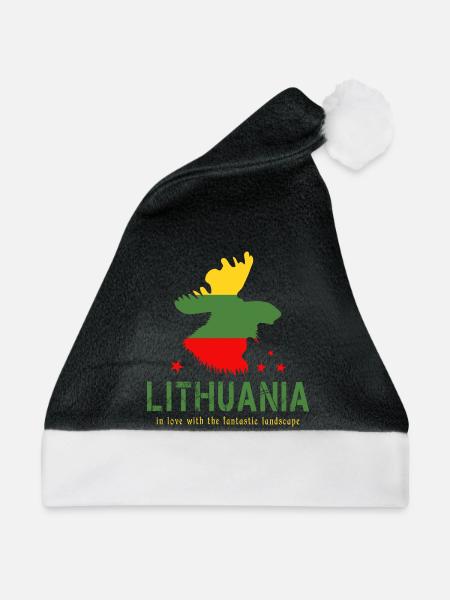 Litauen litauisch Vilnius - Weihnachtsmütze - Schwarz/Weiß