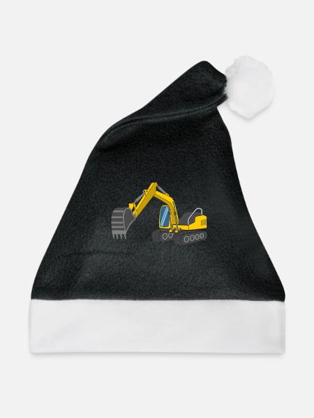 Bagger - Weihnachtsmütze - Schwarz/Weiß - Vorne