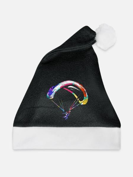 Adrenalinstarker Gleitschirm Flieger - Weihnachtsmütze - Schwarz/Weiß