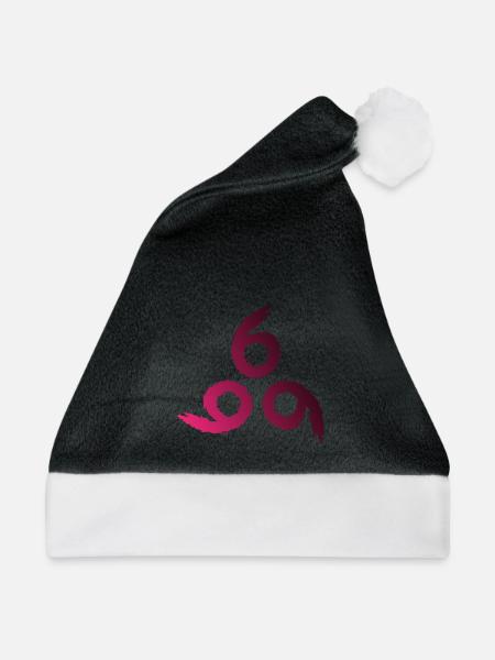 666 - Weihnachtsmütze - Schwarz/Weiß