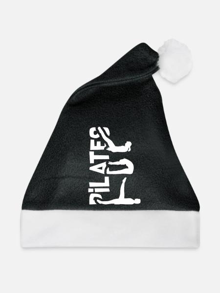 Flexible Pilates Trainingsmatte - Weihnachtsmütze - Schwarz/Weiß - Vorne